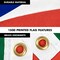 G128 Combo Pack: 6 Feet Tangle Free Spinning Flagpole (Black) South Africa South African Flag 3x5 ft Printed 150D Brass Grommets (Flag Included) Aluminum Flag Pole